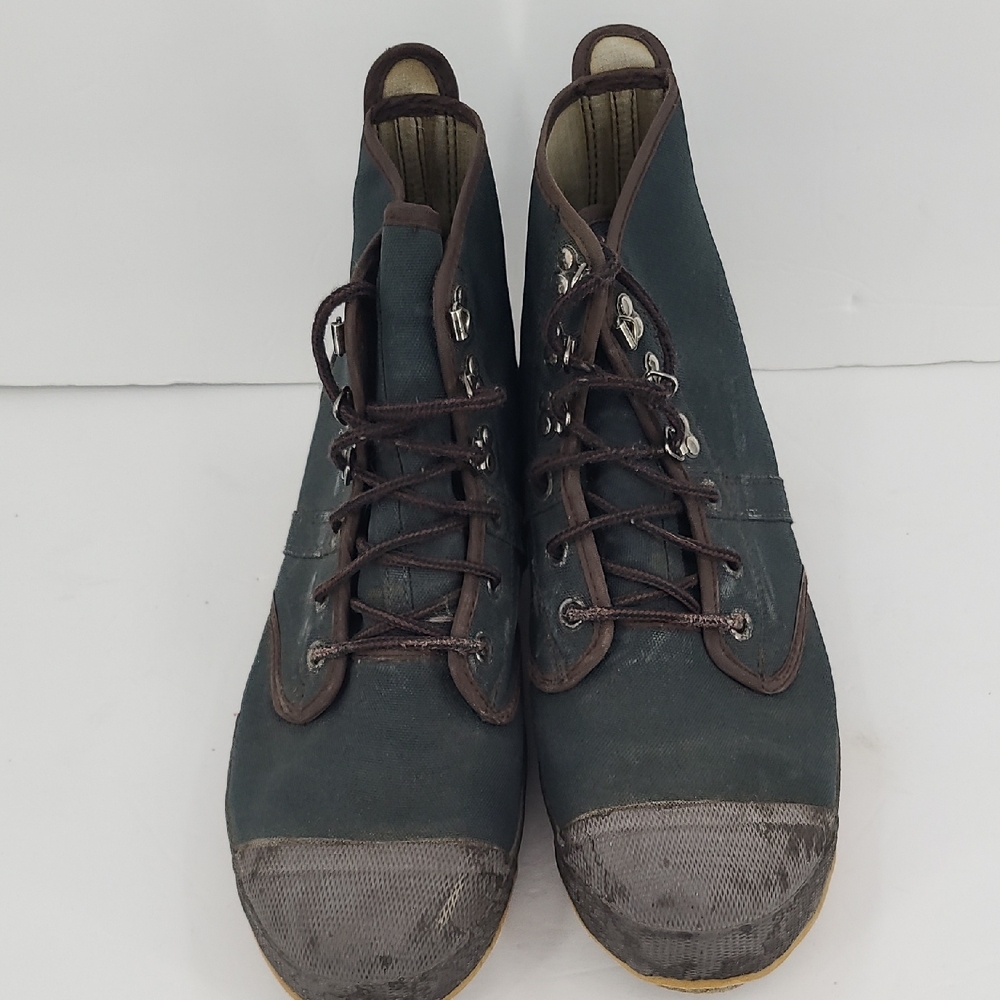 Remington Green Canvas Boots